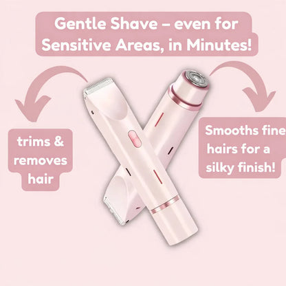 Seidenglanz™ | 2-In-1 Women'S Razor for Smooth and Well-Groomed Skin