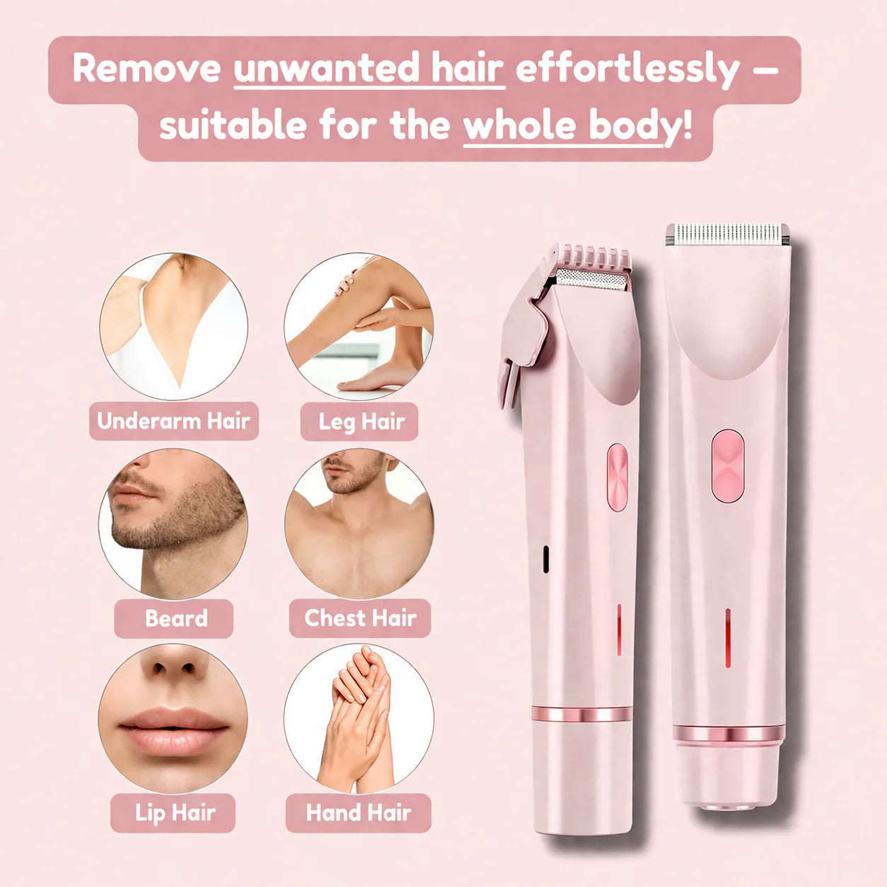 Seidenglanz™ | 2-In-1 Women'S Razor for Smooth and Well-Groomed Skin