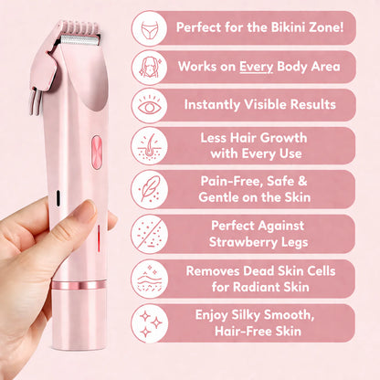 Seidenglanz™ | 2-In-1 Women'S Razor for Smooth and Well-Groomed Skin